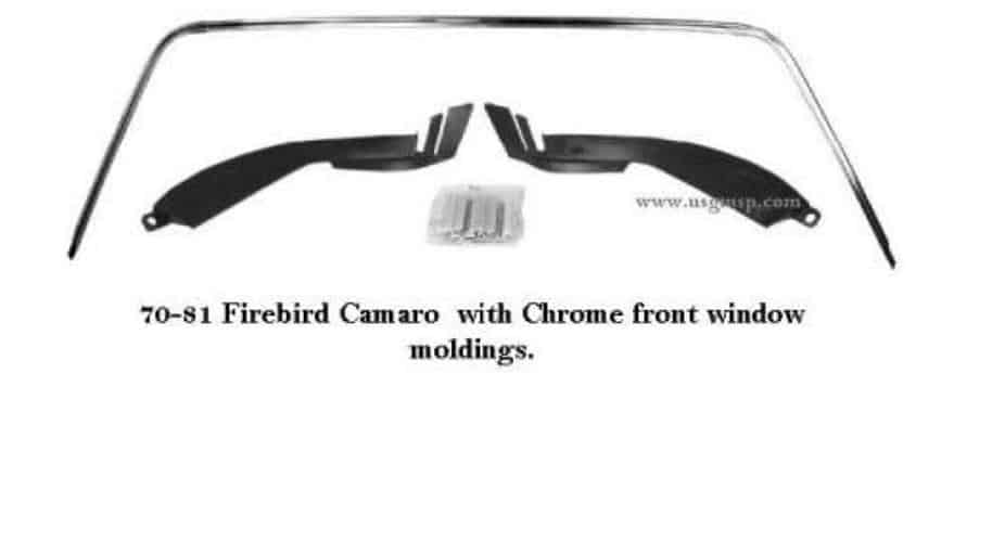Molding Kit: Windscreen 70-81F (Black or Chrome)